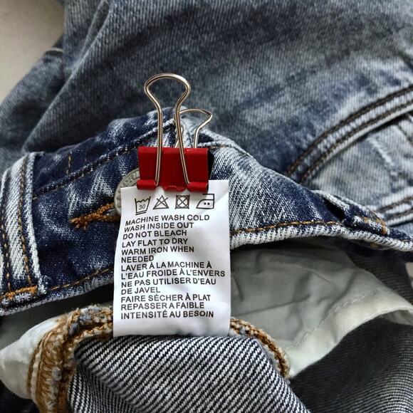 Free People Sandrine Rose NWT Medium Wash Jean Shorts Women 27 *See Description* - Picture 10 of 10